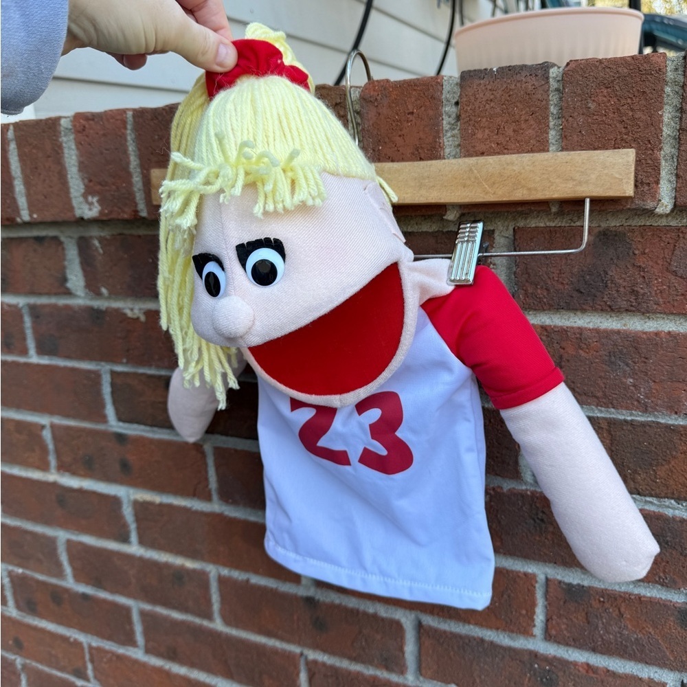 Get Ready Puppet Partners Sports Athletic Caucasian Blonde Plush - Picture 3 of 6